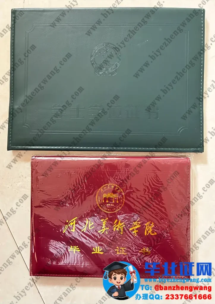 河北美术学院毕业证外壳样本定制设计