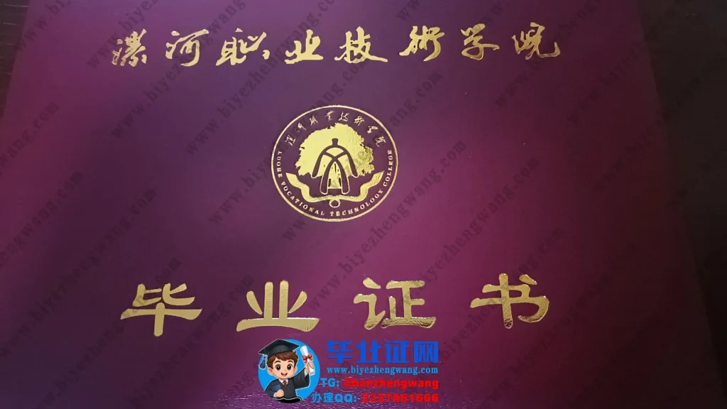 漯河职业技术学院毕业证外壳样本定制设计
