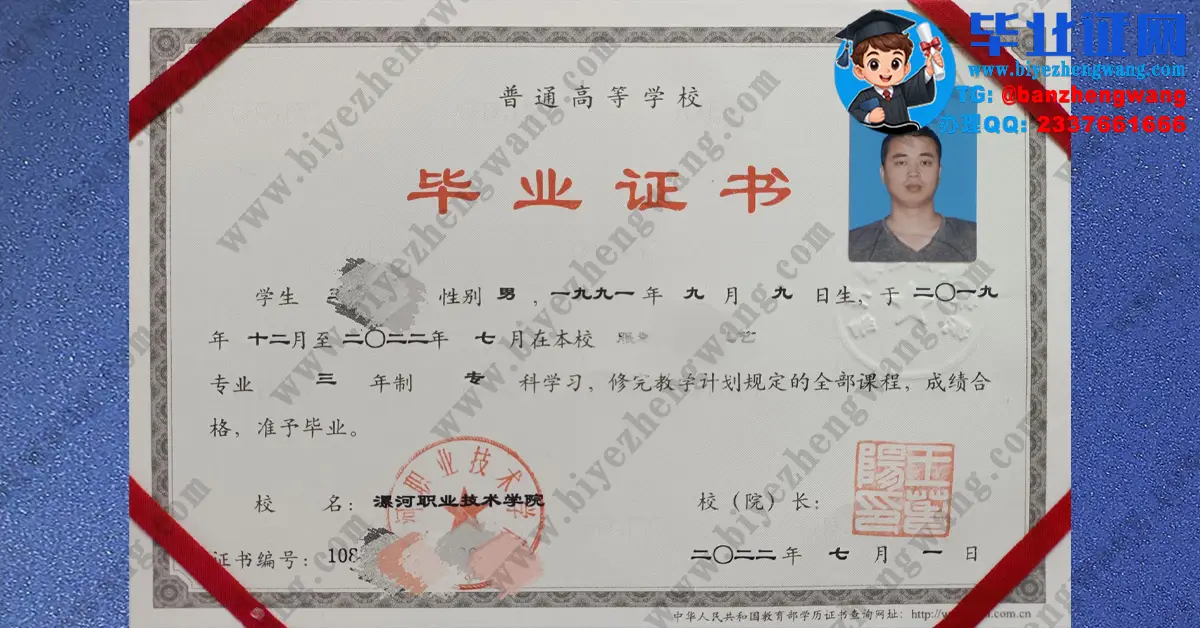 漯河职业技术学院毕业证/职业技能等级证书和外壳定制设计高清样本展示样例