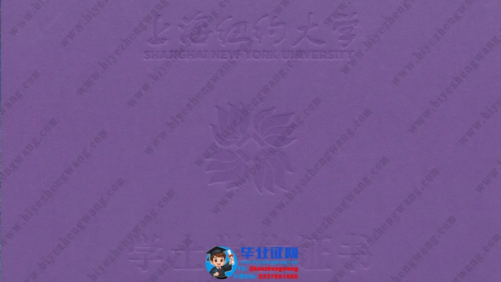 上海纽约大学-学士学位证书外壳