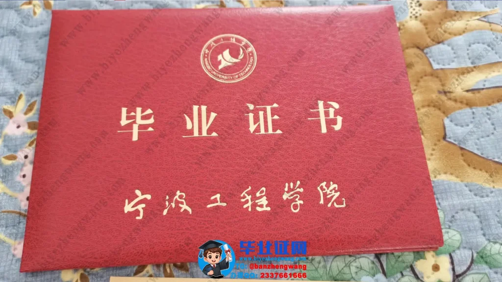 宁波工程学院-毕业证外壳