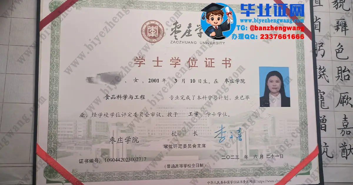 枣庄学院2023-2025届本科毕业证/学位证制作和毕业证外壳定制设计