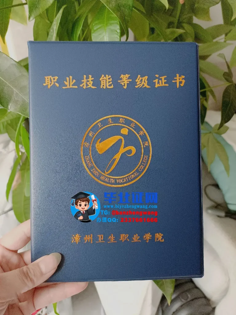漳州卫生职业学院-职业技能等级证书w外壳样本