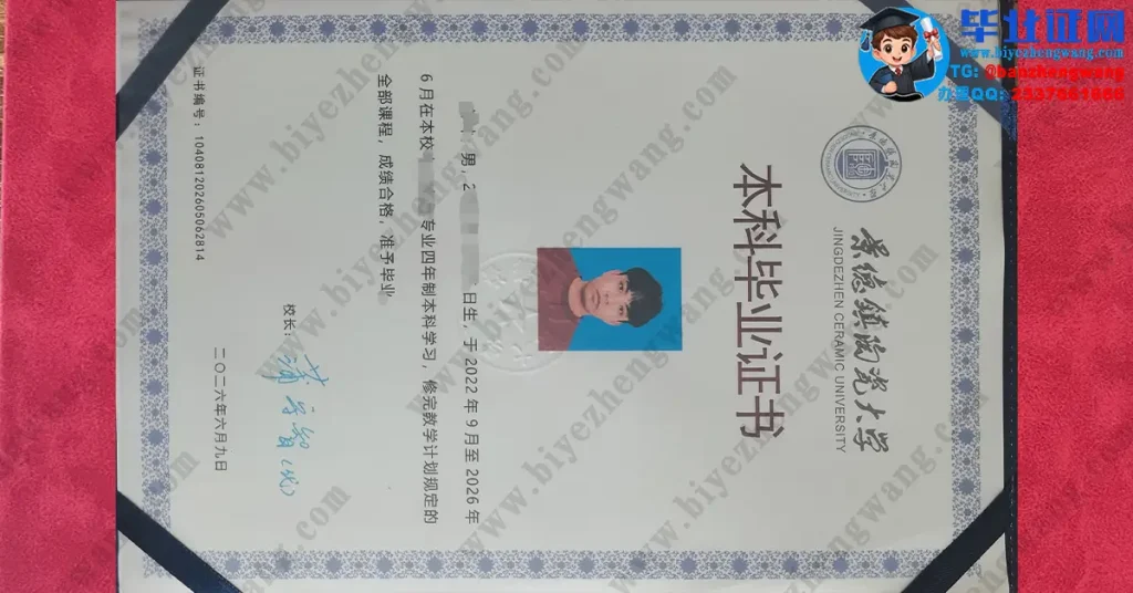 景德镇陶瓷大学2026届最新版四年制本科毕业证专版样本